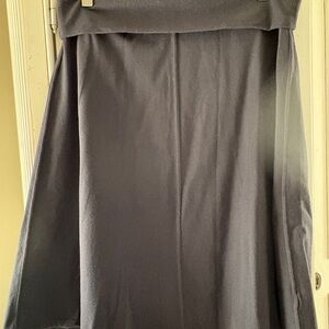 Athleta A-Line Skirt Black fold over waistband